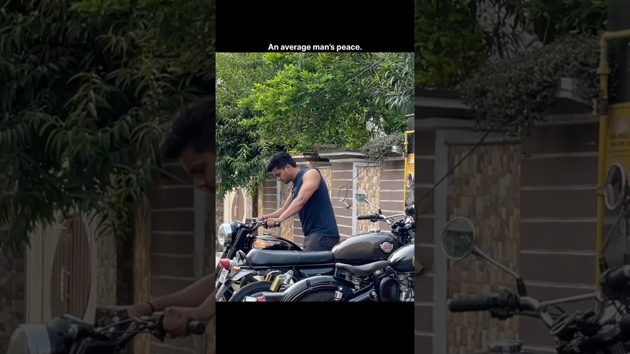 Men in love with their Bikes.  #bullet #oldbulletbike #interceptor650 #royalenfield #bikelife