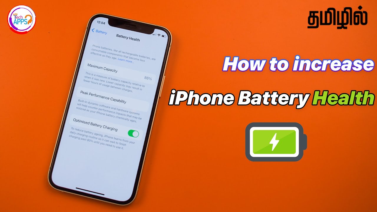 How to increase iPhone Battery Health 😇😇😇 in Tamil @TechApps Tamil
