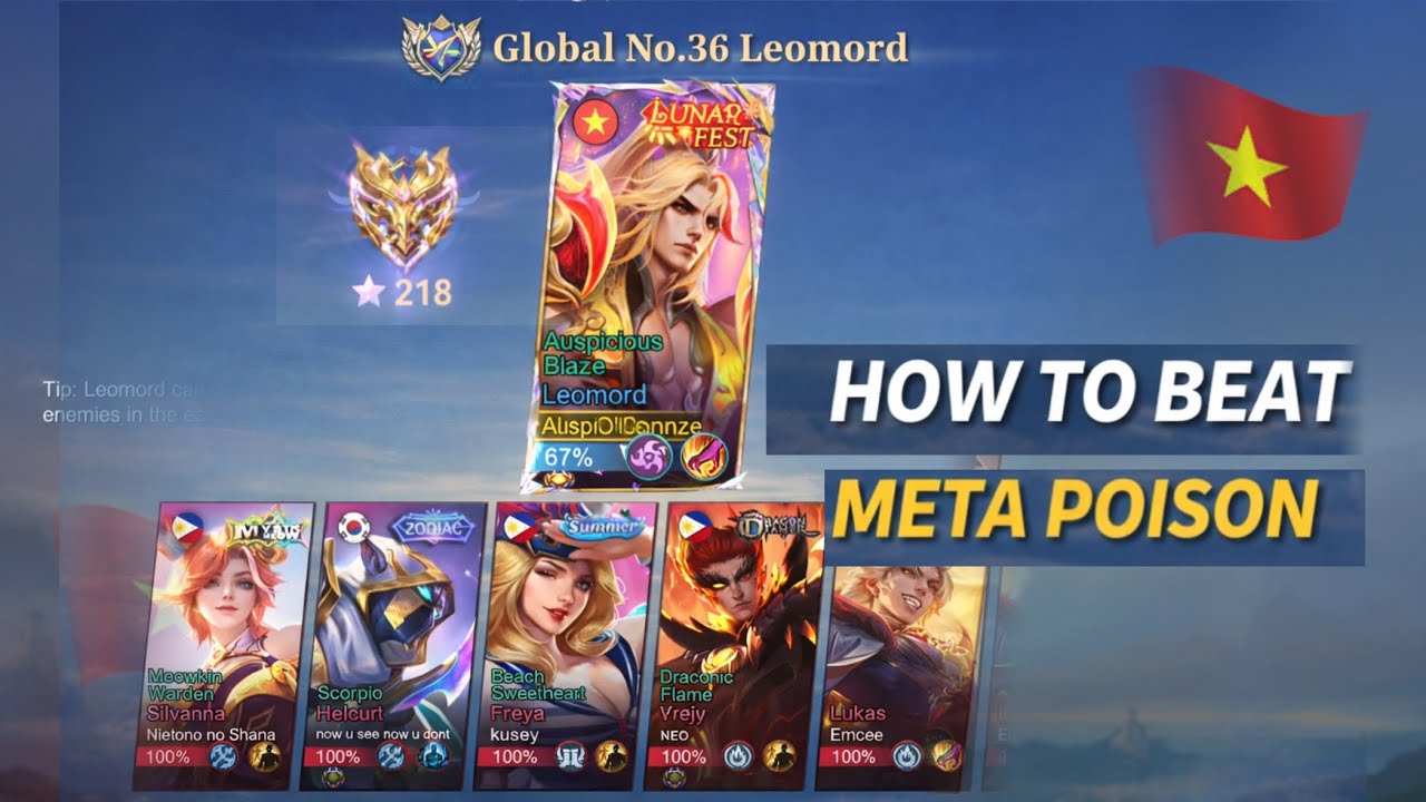 Here’s How to Win Against a Meta Poison Lineup in Immortal Rank | Global Leomord