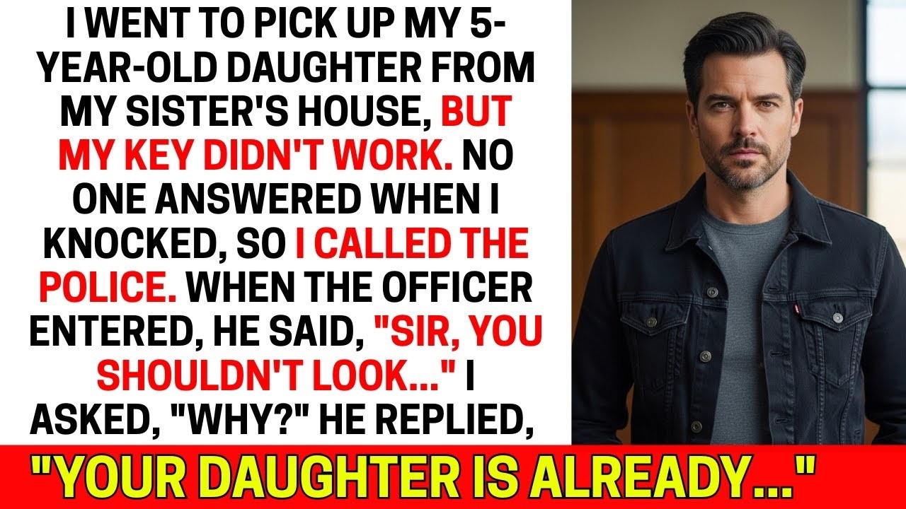 IN FRONT OF MY SISTER'S HOUSE, THE POLICE OFFICER TOLD ME I SHOULDN'T LOOK AT MY DAUGHTER...