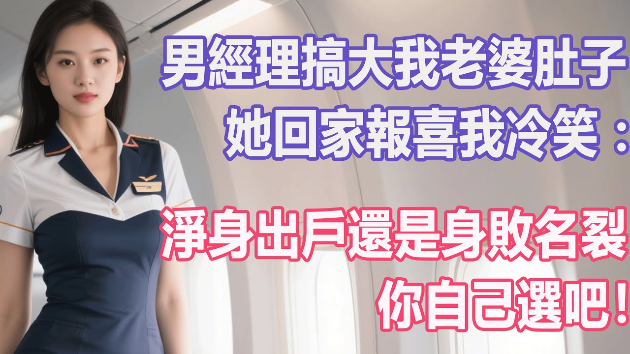 男經理搞大我老婆肚子，她回家報喜我冷笑：淨身出戶還是身敗名裂，你自己選吧！#出軌小說 #愛情故事 #白月光 #幸福人生#生活经验 #情感故事 #退休生活