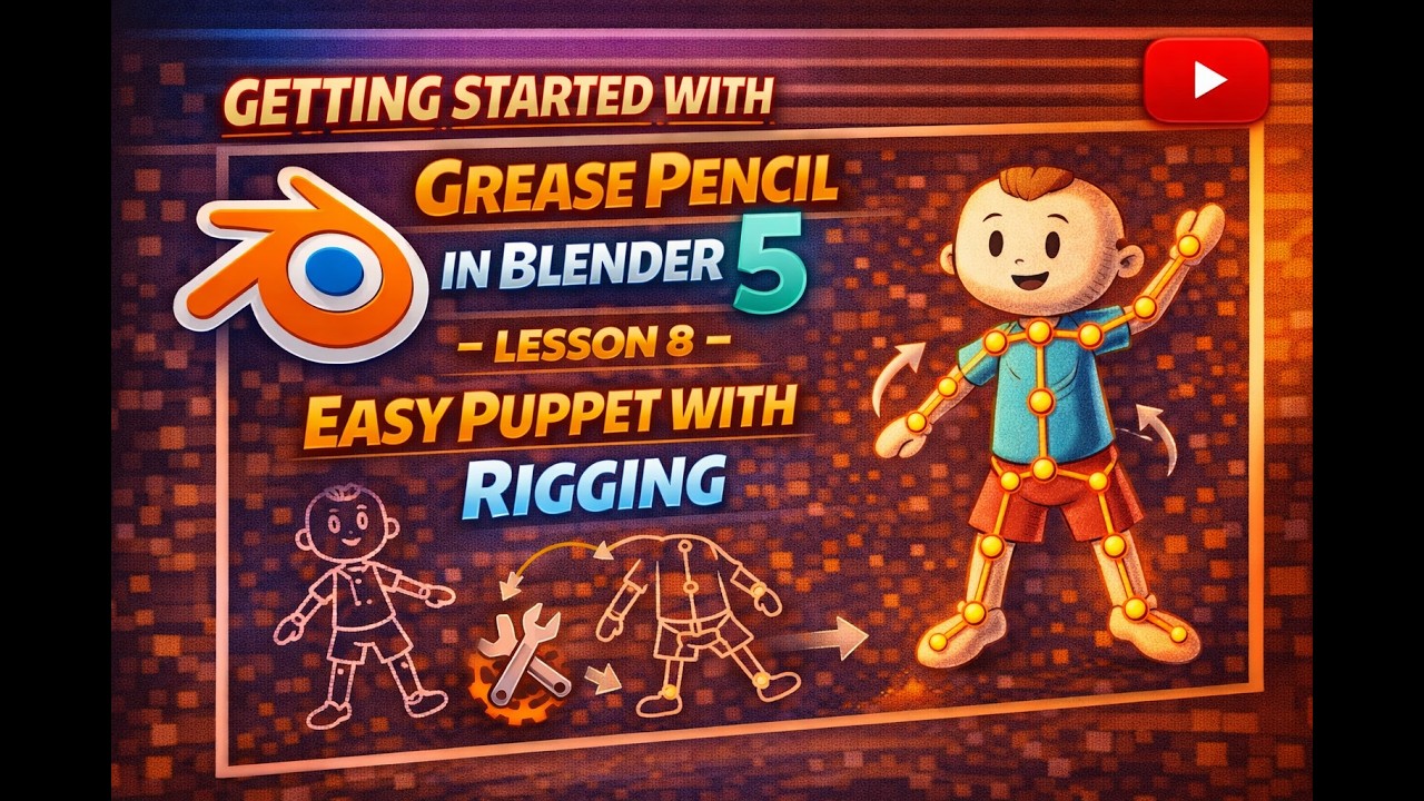 Getting Started with Grease Pencil Rigging in Blender 5