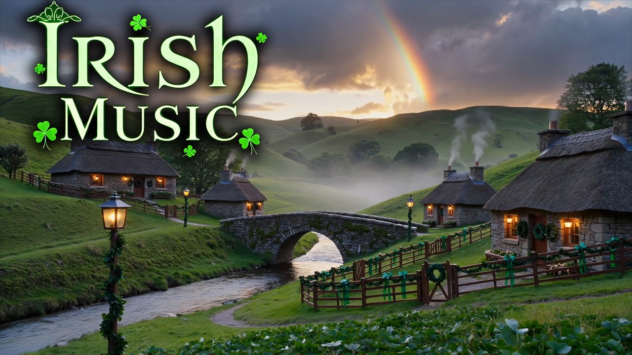 Lucky Irish Cottage Valley 🍀 Relaxing Celtic Music Ambience for the St. Patrick’s Day Season