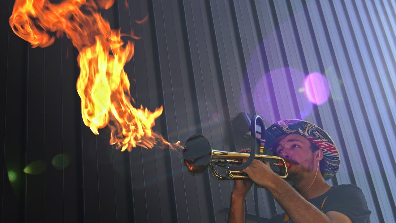 See the Famous Huskies Pep Band Flaming Trumpet