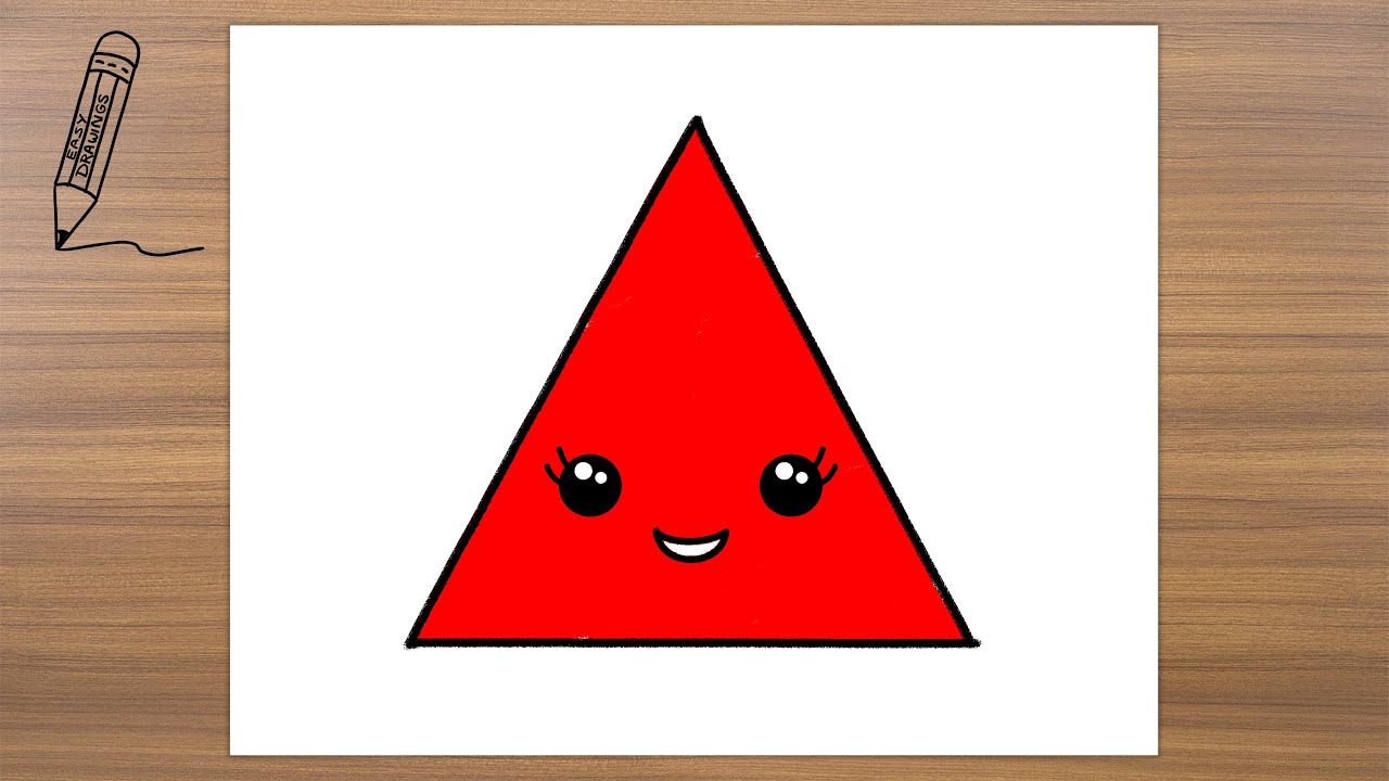 How to Draw a Triangle, Step by Step Easy Drawings 😀😀