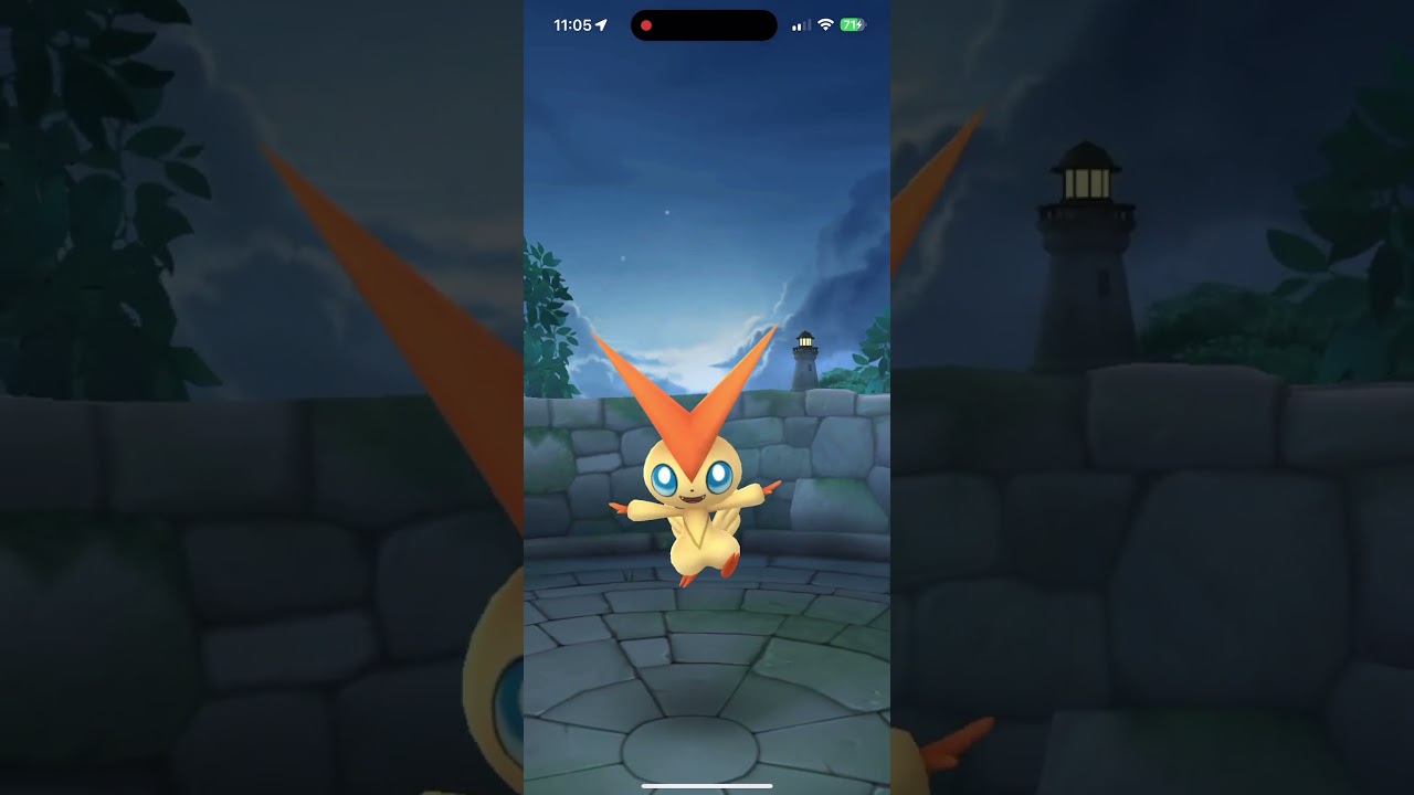 Catching Victini in Pokémon Go! 
