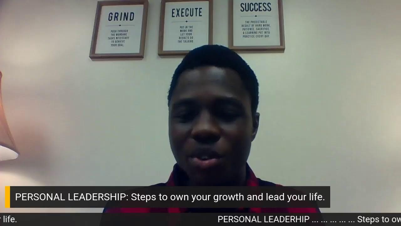PERSONAL LEADERSHIP WEBINAR