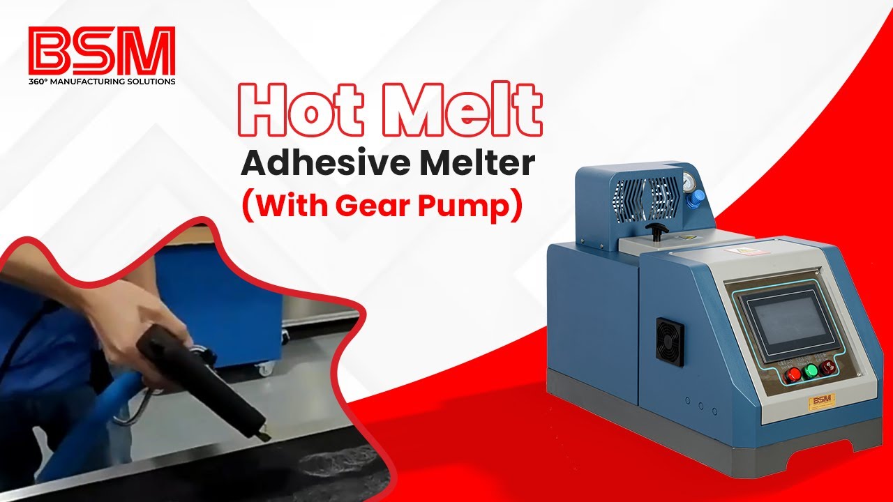 Hot Melt Adhesive Melter (With Gear Pump) - Adhesive Application