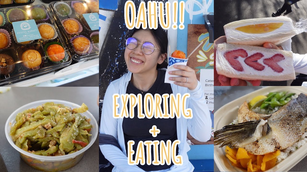 Eating and Exploring Oahu! DELICIOUS Food Tour of Oahu, Hawaii Part 2