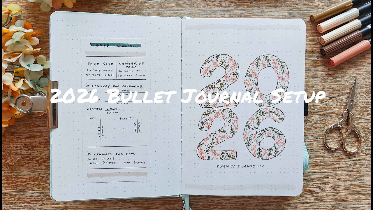 2026 Bullet Journal Setup | Beginner friendly designs