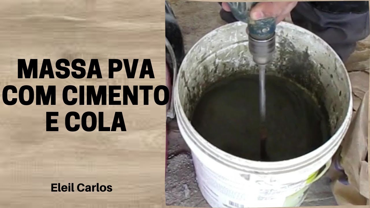 MASSA PVA COM CIMENTO E COLA //Eliel Carlos//