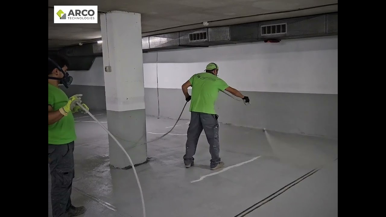 Rehabilitación pavimento y paredes en un Parking: Riera Matamoros 45-49 Badalona
