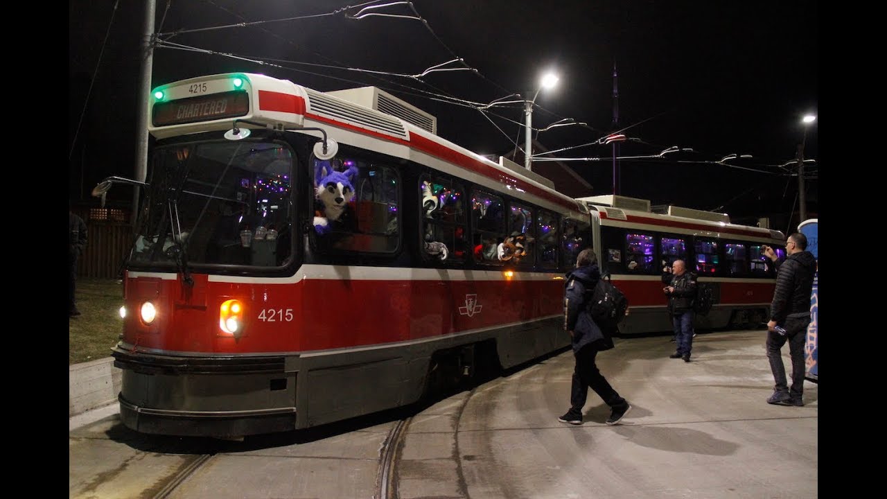 Kerfluffle Streetcar Party on TTC ALRV 4215