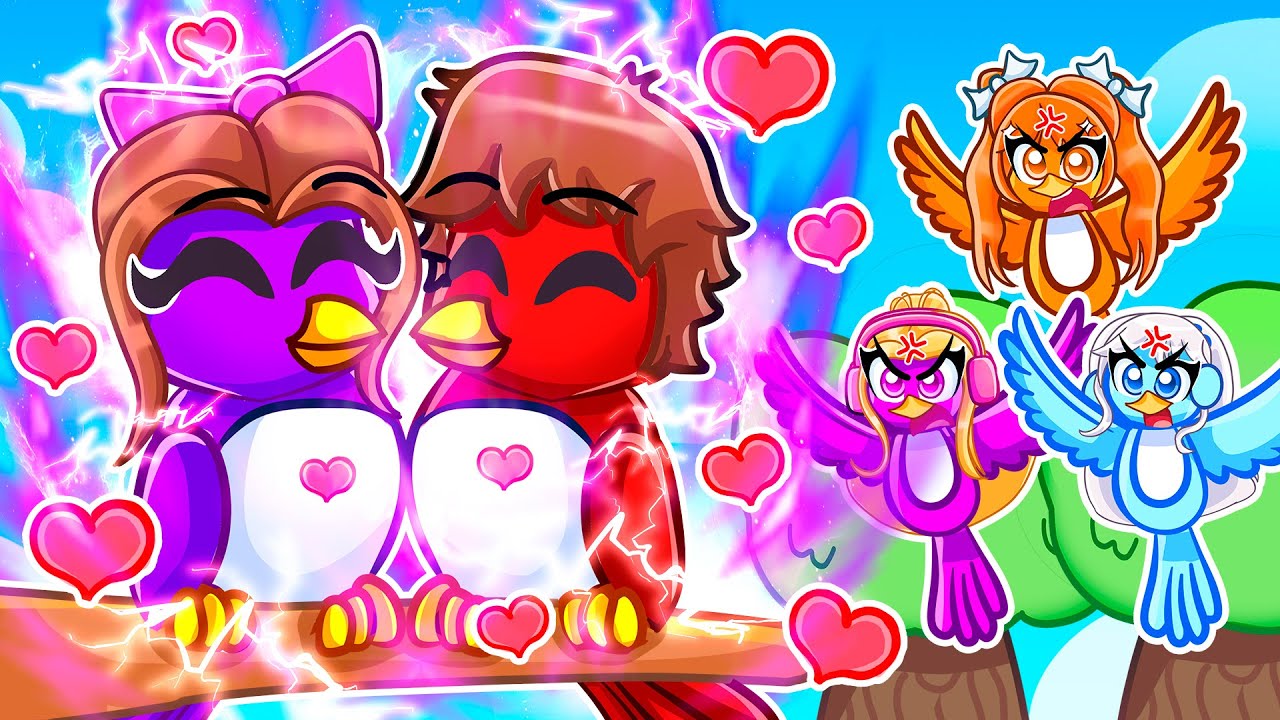 У Techy появилась новая девушка в роли OP ELEMENTAL BIRD в Roblox BIRD FAMILY...