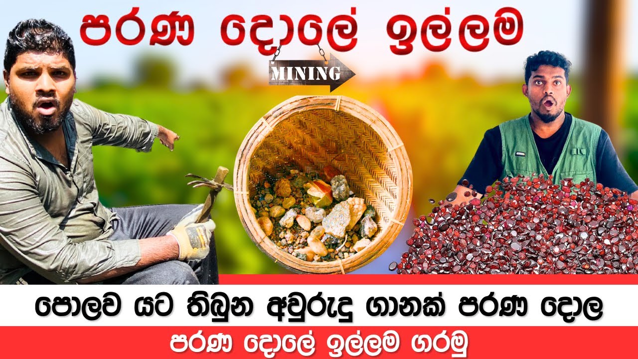 මැණික් පතල් 💎 පරණ දොලේ  ඉල්ලම ගරපු ගැරිල්ල | Gem Sri lanka How to find gemstones | Gems Mining Tips