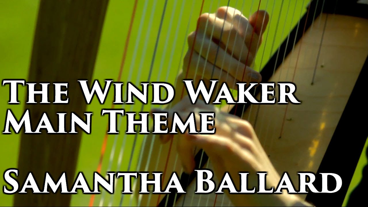 Legend of Zelda Wind Waker - Main Theme (Harp Cover by Samantha Ballard)