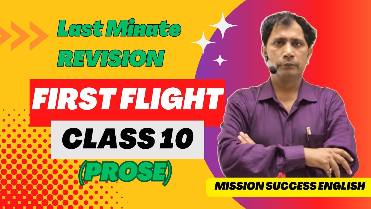 Last Minute Revision: First Flight! ✈️