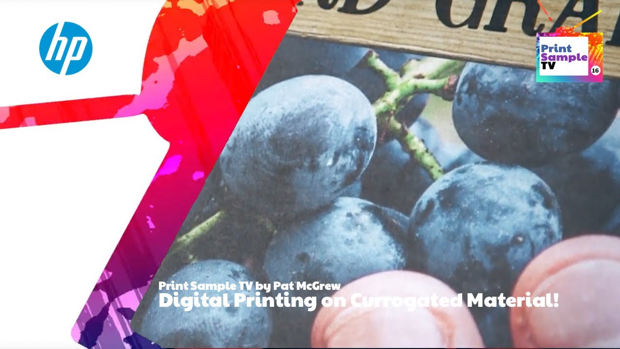 Print Sample TV By Pat McGrew &middot; Digital printing on Currogated material