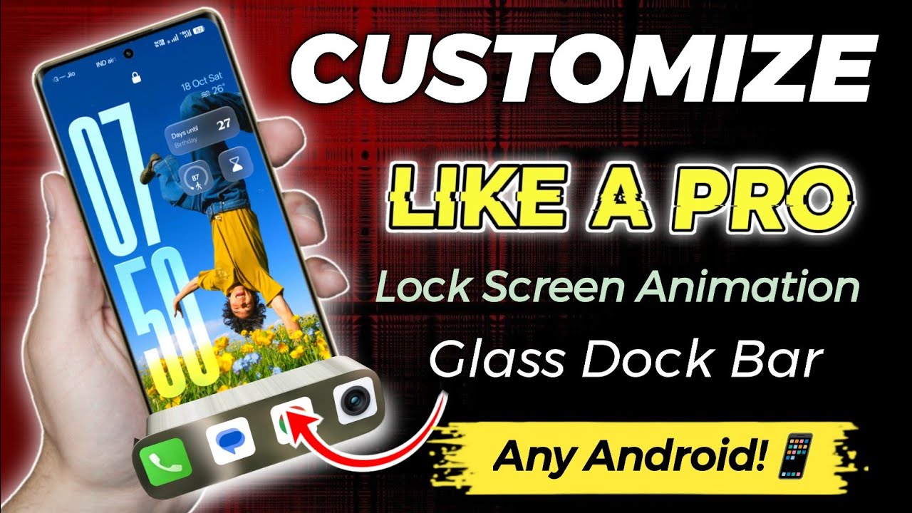 Turn Your Old Android Into New UI ✨ Lock Screen, Home Screen & Liquid Glass Dock Style!