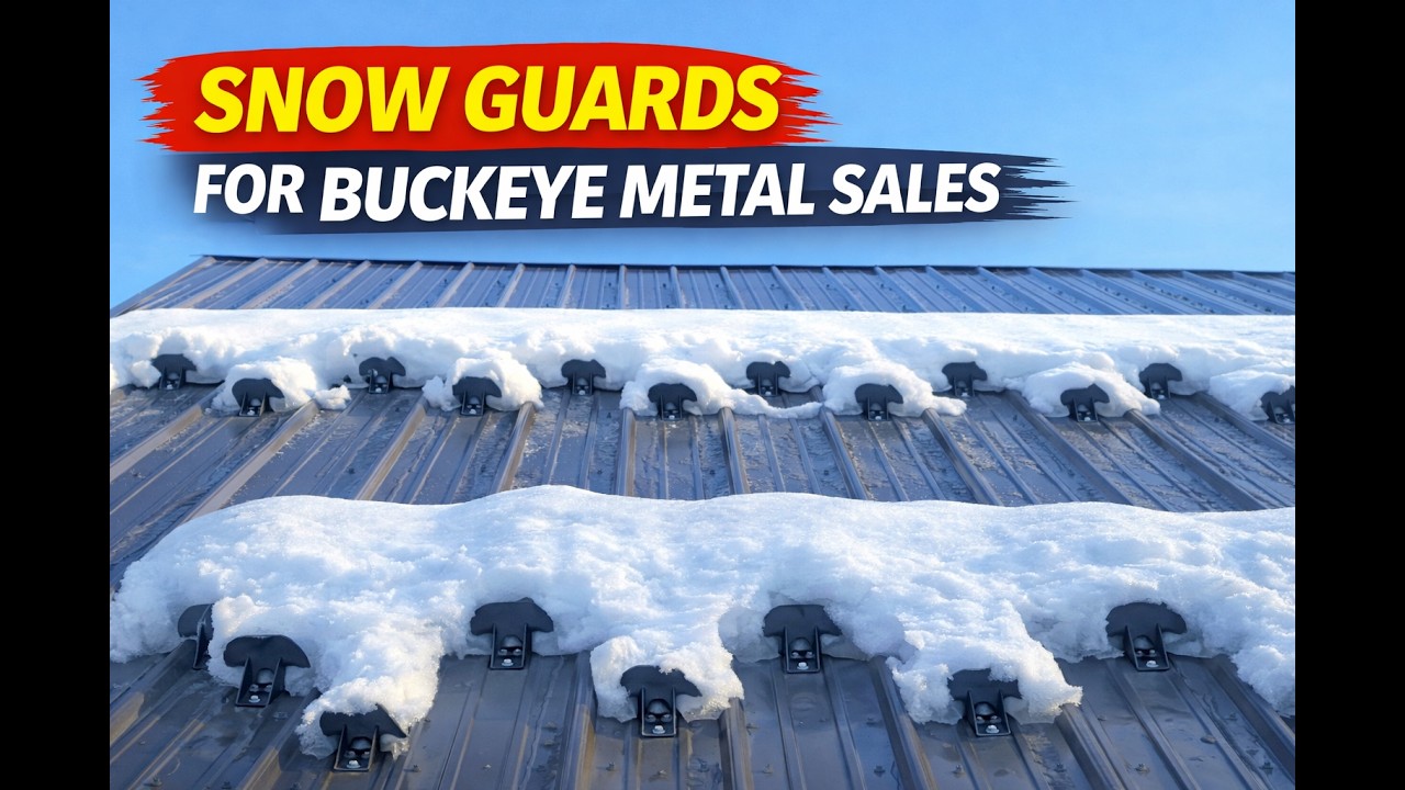 Snow Guards for Buckeye Metal Sales Panels | 5-Rib, Nailstrip, Mechanical Seam & Wave