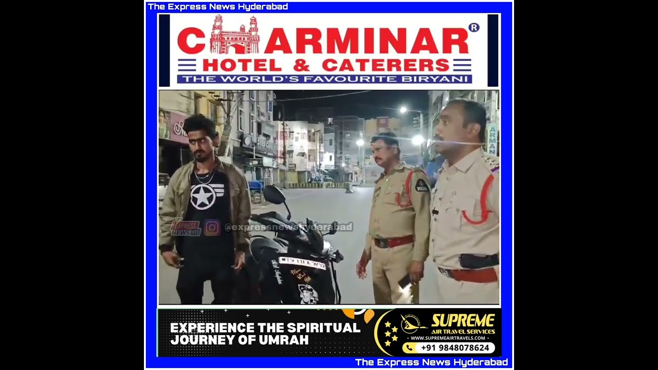 Late night vehicle checking Santosh Nagar Limits Hyderabad