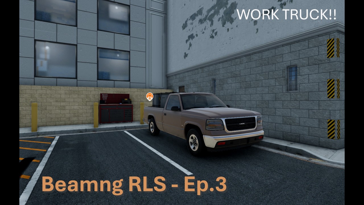 RLS Career || First Work Truck!! || Beamng RLS Career Overhaul Mod