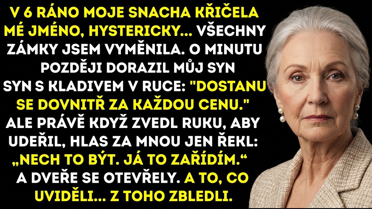 Můj syn a snacha chtěli rozbít dveře kladivem… otevřel jsem a ztuhli!