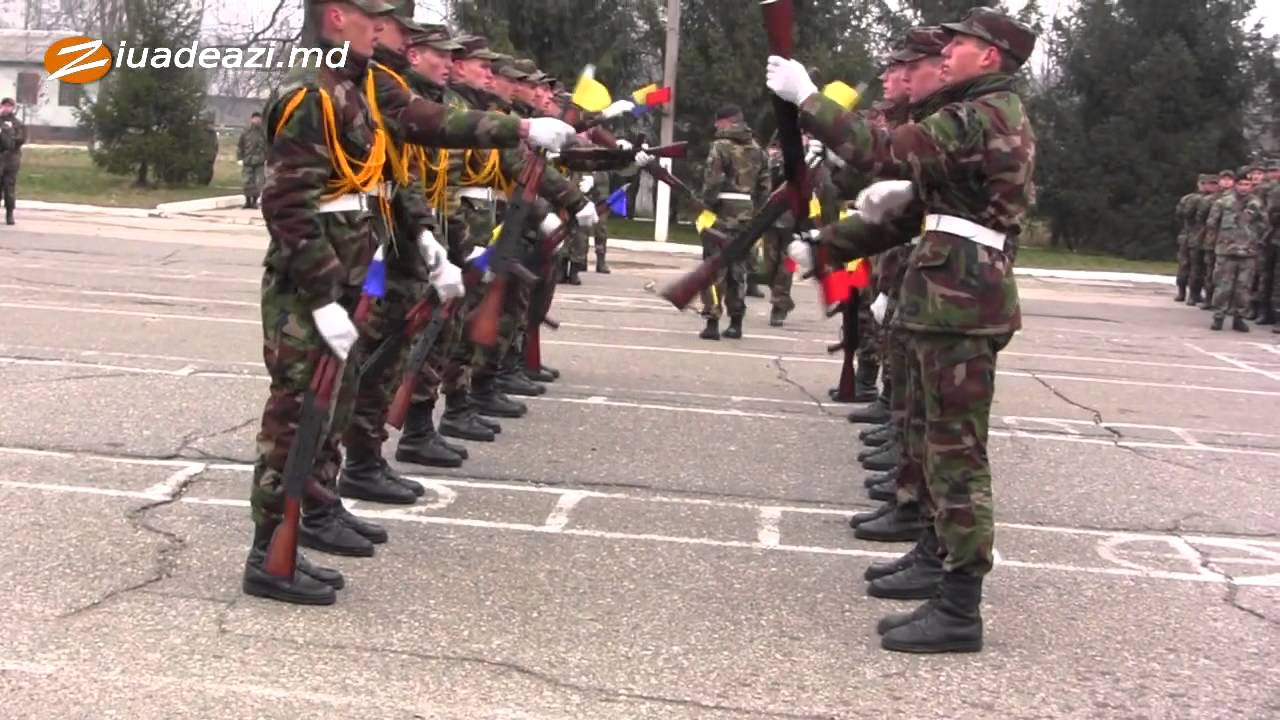 Pepunerea jurământului militar. Brigada 3 Infanterie Motorizată Dacia Cahul.
