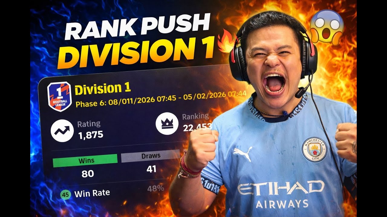 New ID Rank push   #efootball   !! GRUNGEISLIVE 🔴