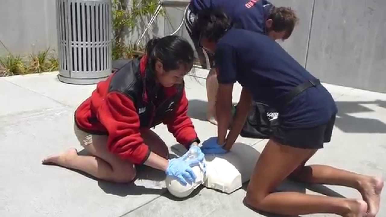 Lifeguarding Drill: 3-Rescuer CPR progression, (Rescuer returns)