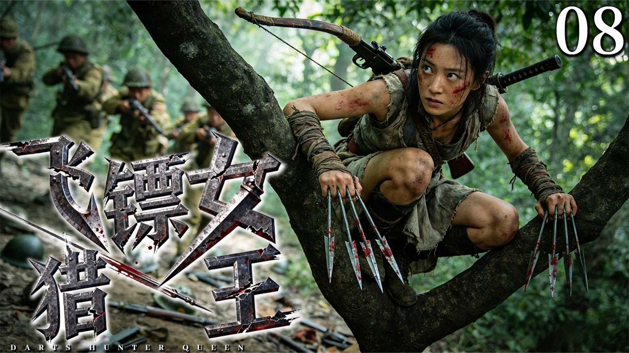 【超好看抗战剧】飞镖女猎王 08 | 丈夫被日军杀害，她背起猎弓藏进深山，百步穿杨飞镖消灭讨伐队全军！