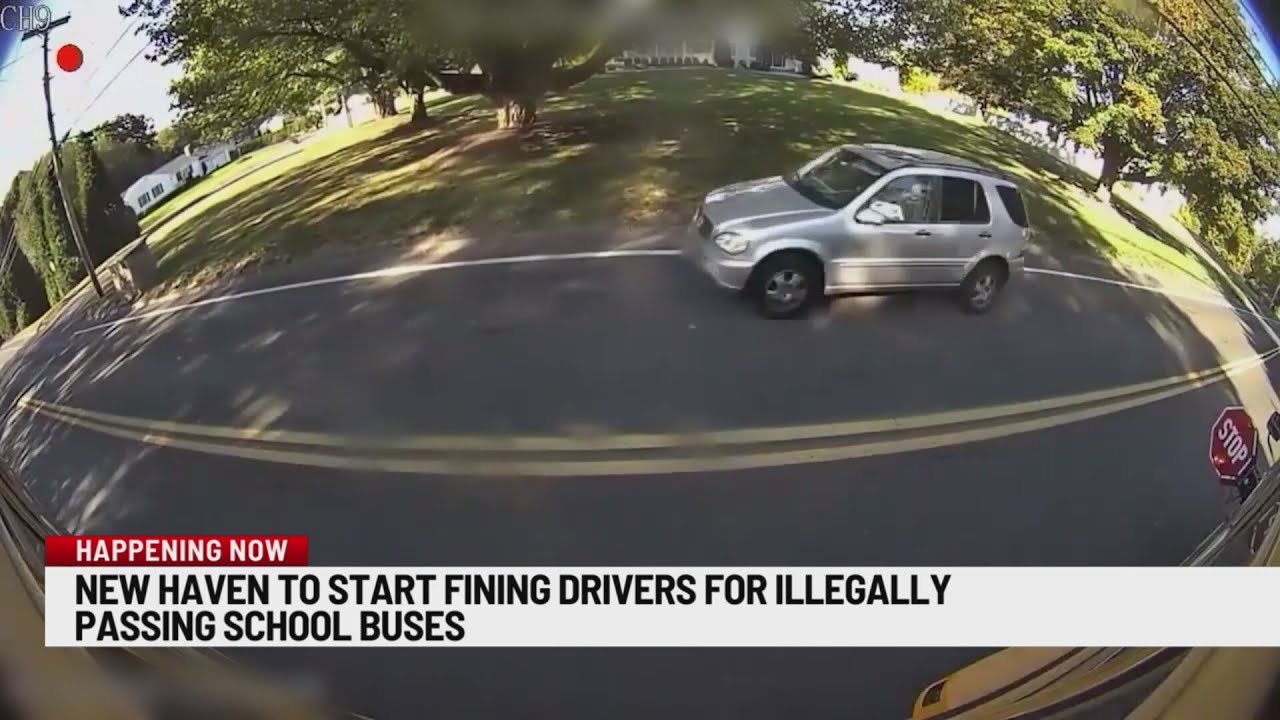 Warning period ends for drivers who illegally pass New Haven school buses