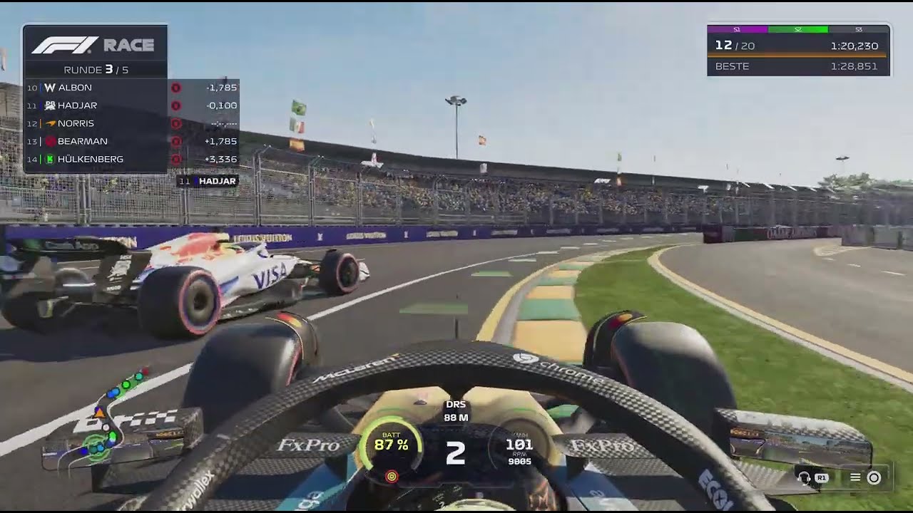 Lando Norris Melbourne F1 25 PS5 Gameplay Last to First/Wie weit gehts nach vorn ? #01