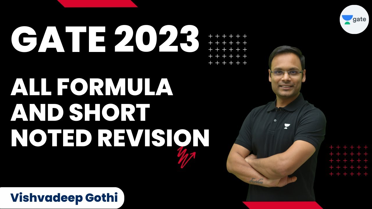 All Formula and Short Noted Revision | GATE-2023 | Vishvadeep Gothi