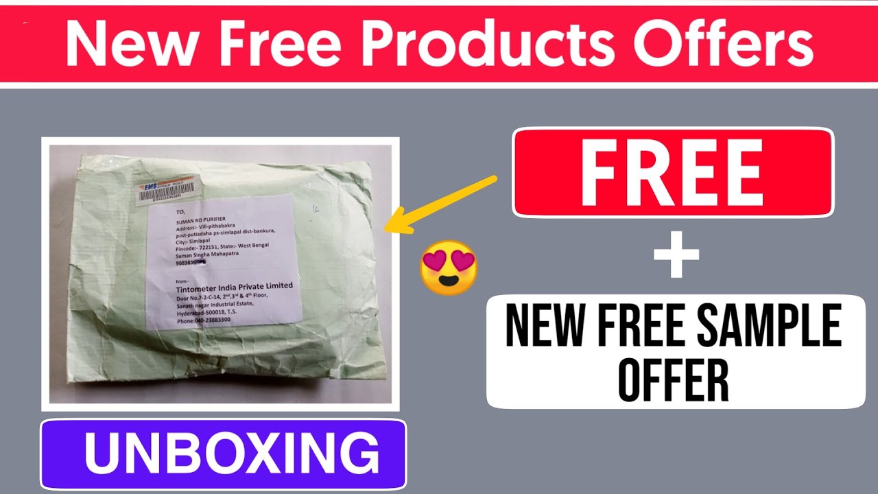 New Free Sample Products Offer | Free Sample Unboxing | Free Earning Tech