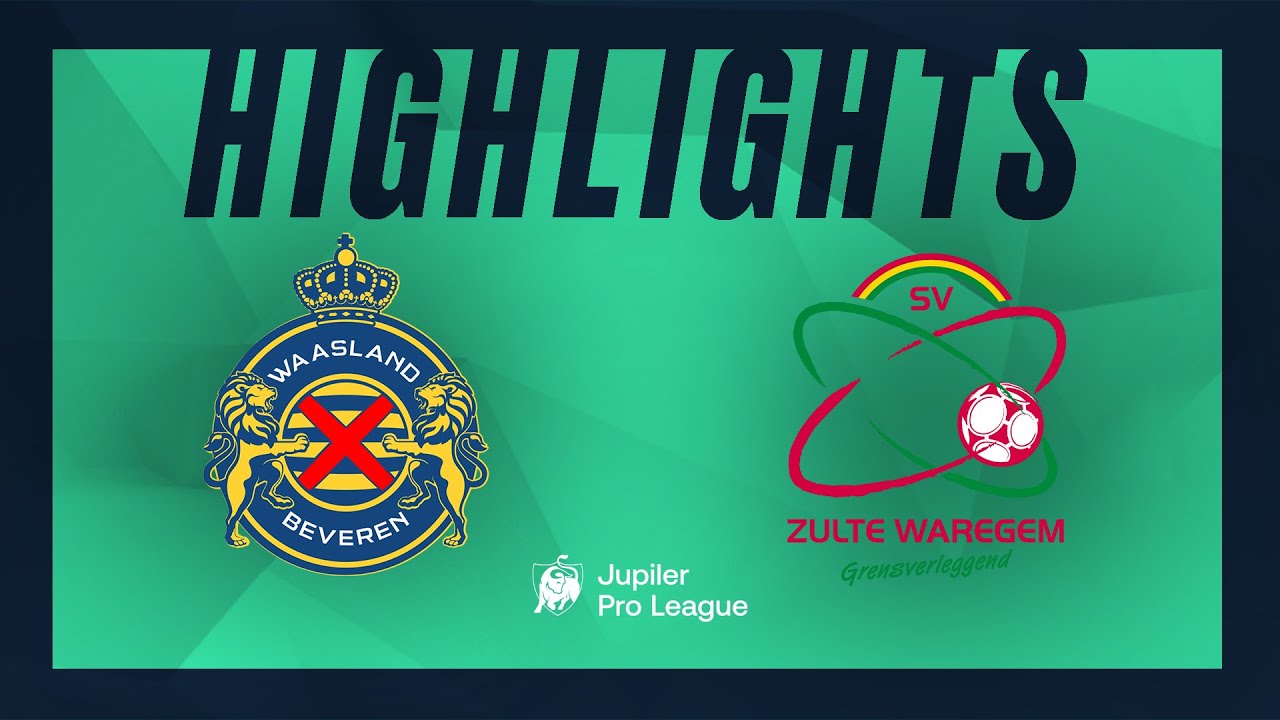 Waasland-Beveren - SV Zulte Waregem hoogtepunten
