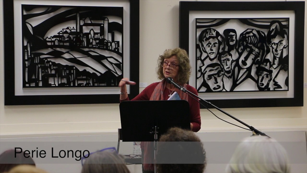 Perie Longo Reading Poetry at Robert Firestone Gallery