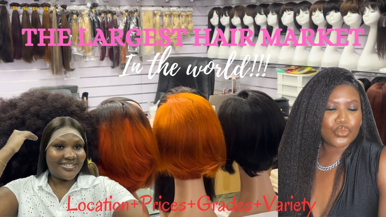I WENT TO THE LARGEST HUMAN HAIR MARKET IN THE WORLD|Guangzhou beauty exchange center!Prices etc...