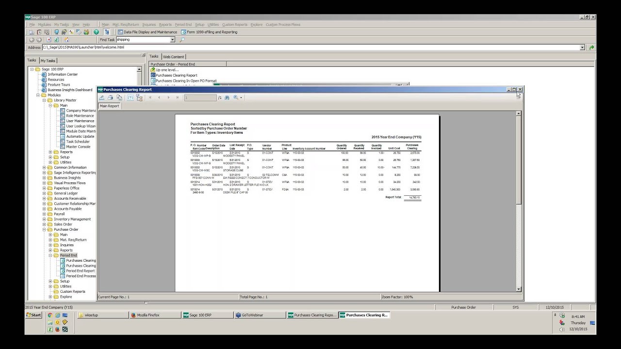 Year End Processing and Closing Procedures in Sage 100   Free Workshop