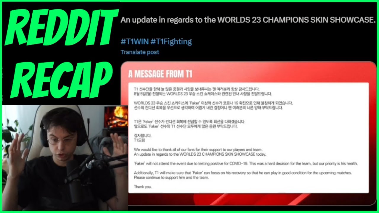 Caedel Reacts To Faker Getting Covid & Adresses The Recent Dramas | Reddit Recap