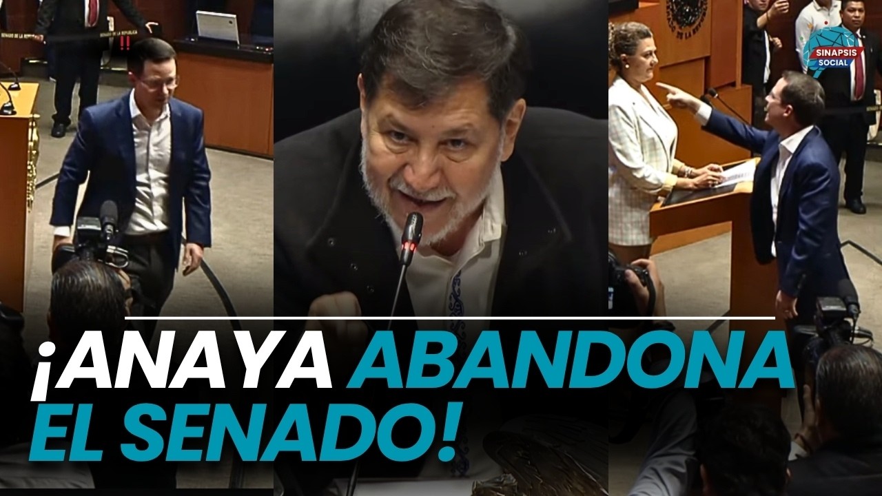 ¡Anaya abandona el Pleno tras discusión con Noroña!