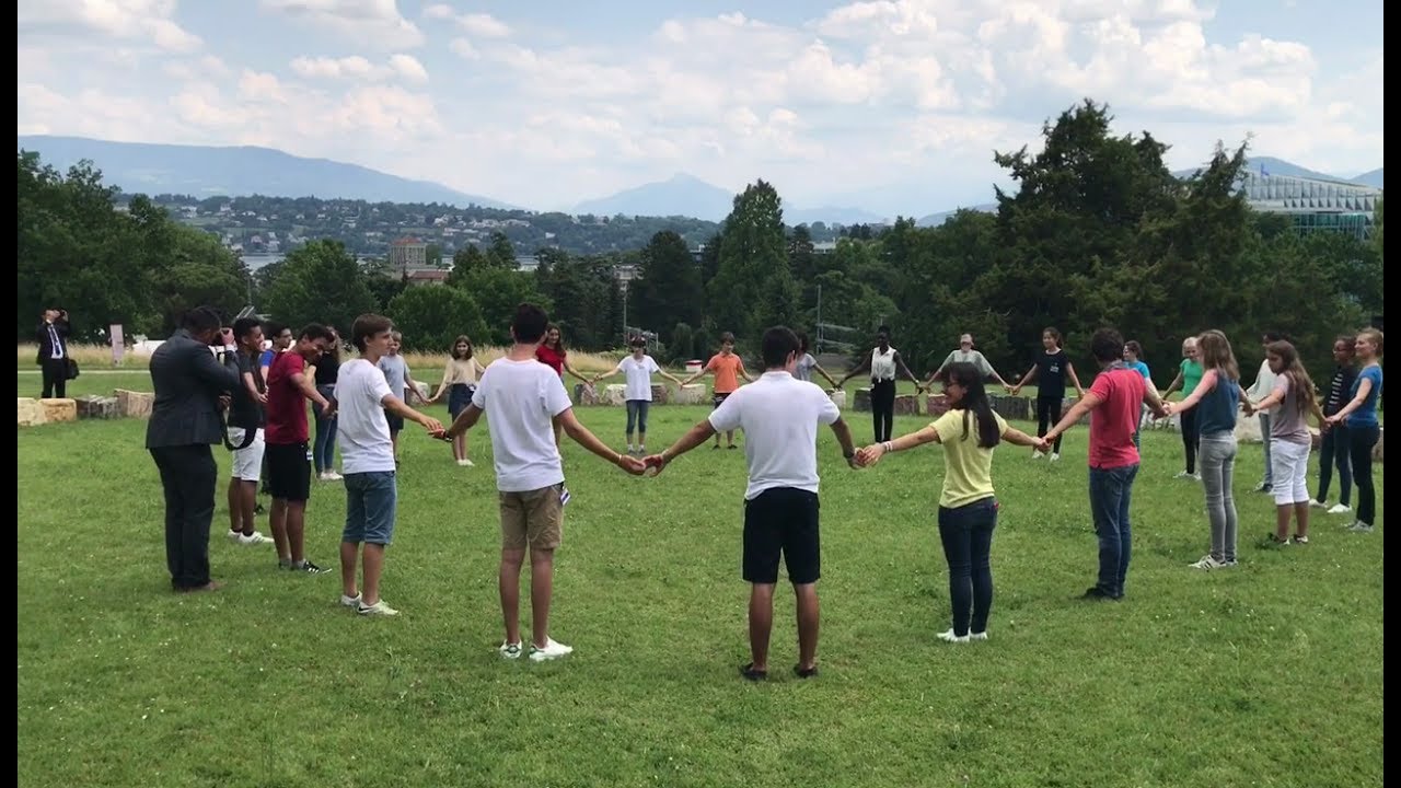 World Day Against Child Labour: Michelangelo Pistoletto and Paolo Naldini in Geneva, 12th June 2017