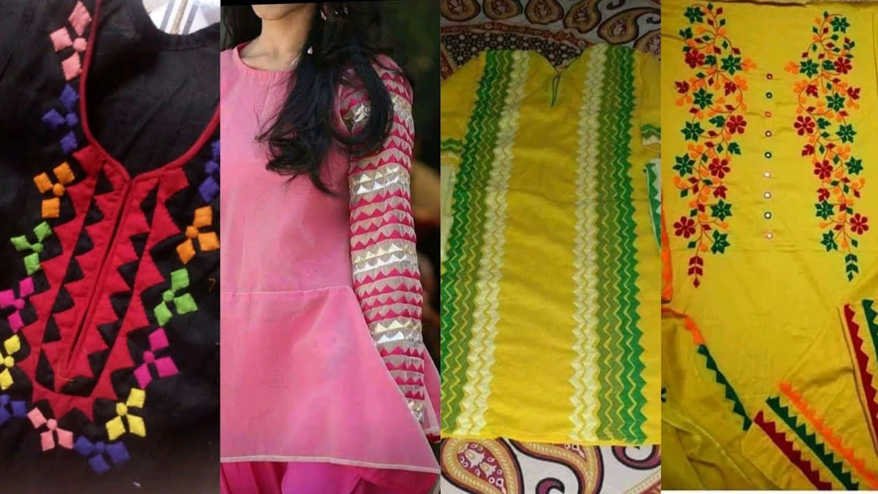 Applique Work Designs For Dress / Applique Work Dress 2022 Summer Appliq Dress