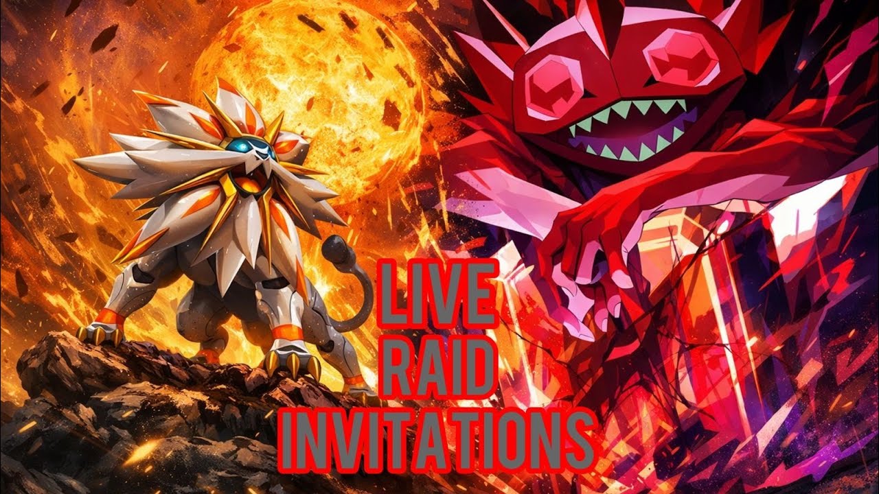 Live RAID invitation of solgaleo,mega sableye and shadow regigigas #pokemongo#raidinvites#live