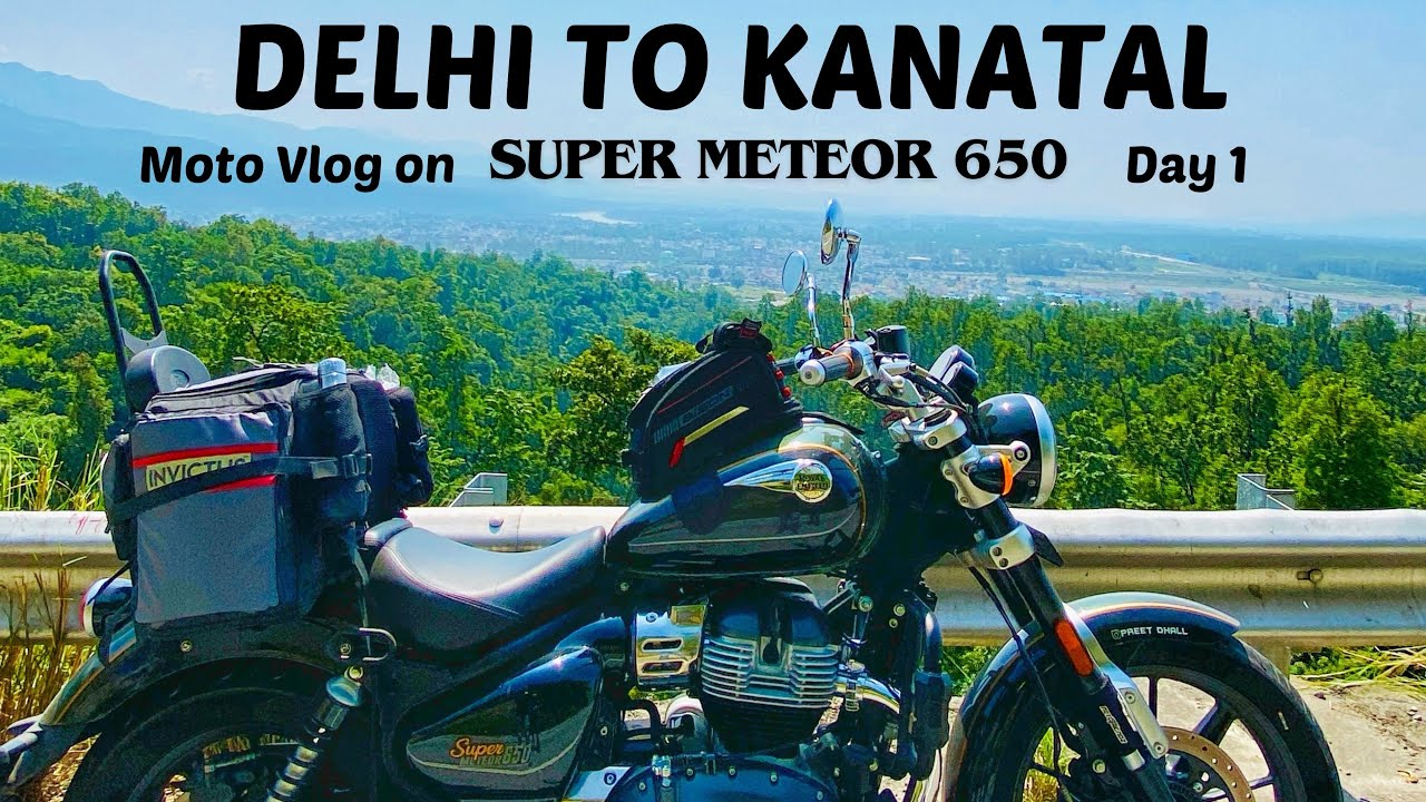 Day 1: Delhi to Kanatal On Bike | Thrills on SuperMeteor 650 | Moto Vlog