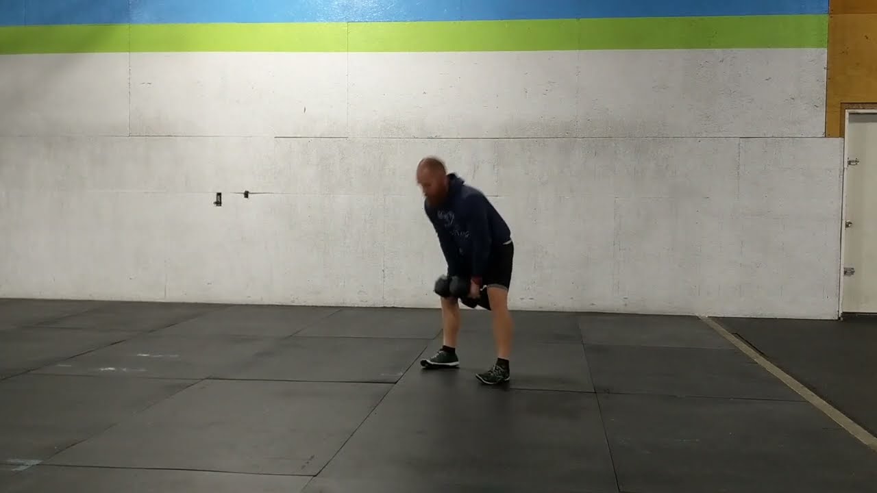 Double Dumbbell Hang Clean and Jerk