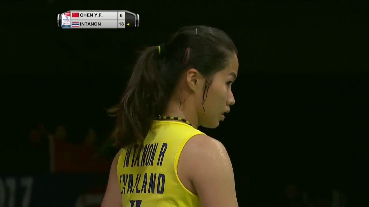 TOTAL BWF World Championships 2017 | Badminton QF M2-WS | Chen Yufei vs Ratchanok Intanon