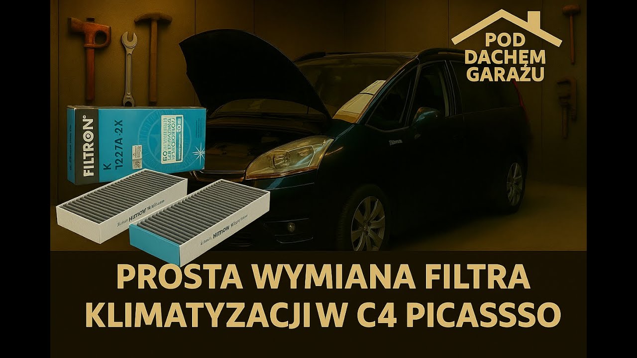Prosta wymiana filtrów kabinowych C4 Picasso / Grand Picasso I / II