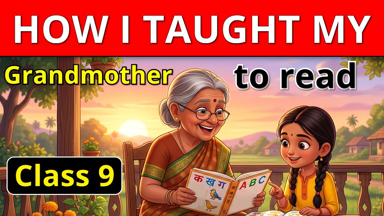 How I Taught My Grandmother to Read Class 9 | Summary | Animation | Class 9 English Kaveri