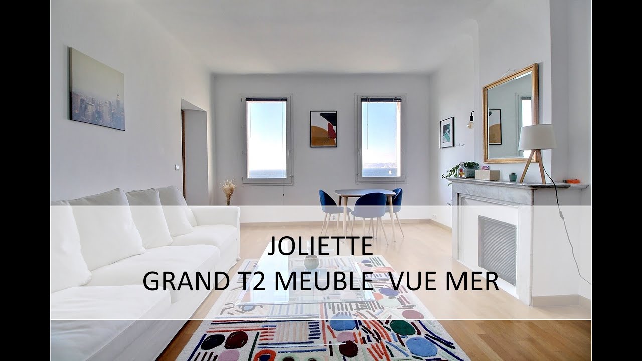 Location T2 meubl&eacute; vue mer 13002 Marseille Joliette